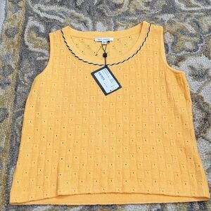 St. John Mustard Textured vest